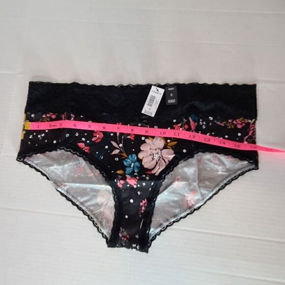 0X Torrid Cheeky Panty Wildflower Black Lace Plus - Picture 4 of 6
